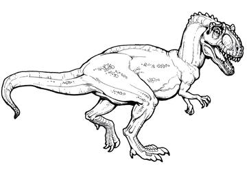 Ausmalbild Allosaurus