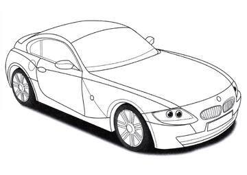 Ausmalbild BMW Z4 M