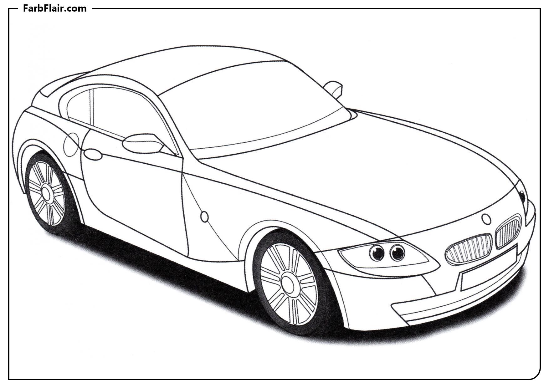 Ausmalbild BMW Z4 M Kostenloses