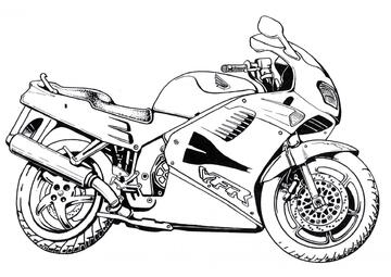 Ausmalbild Honda VFR