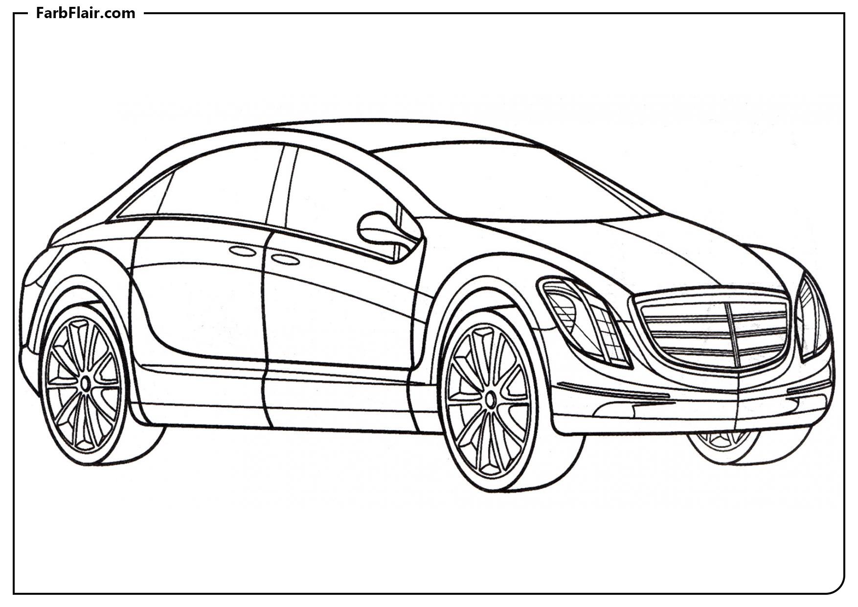 Ausmalbild Mercedes F700 Kostenloses