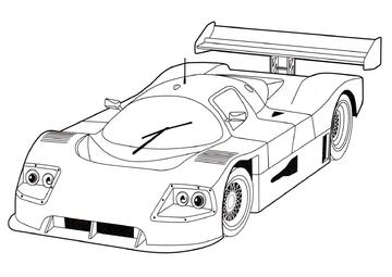 Ausmalbild Sauber Mercedes C9