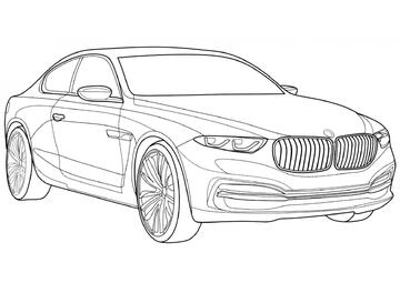 Ausmalbild BMW Pininfarina Gran Lusso