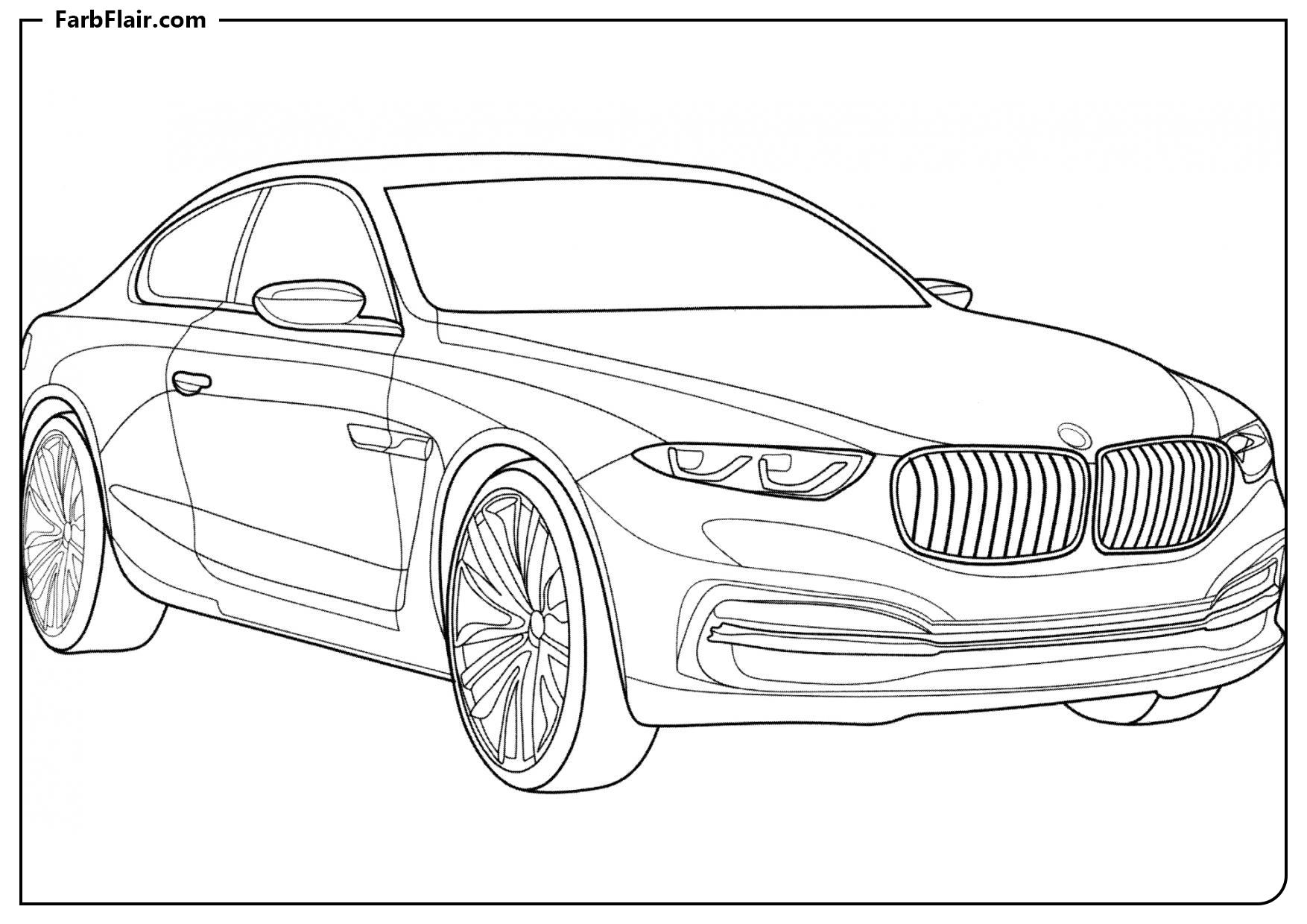 Ausmalbild BMW Pininfarina Gran Lusso Kostenloses