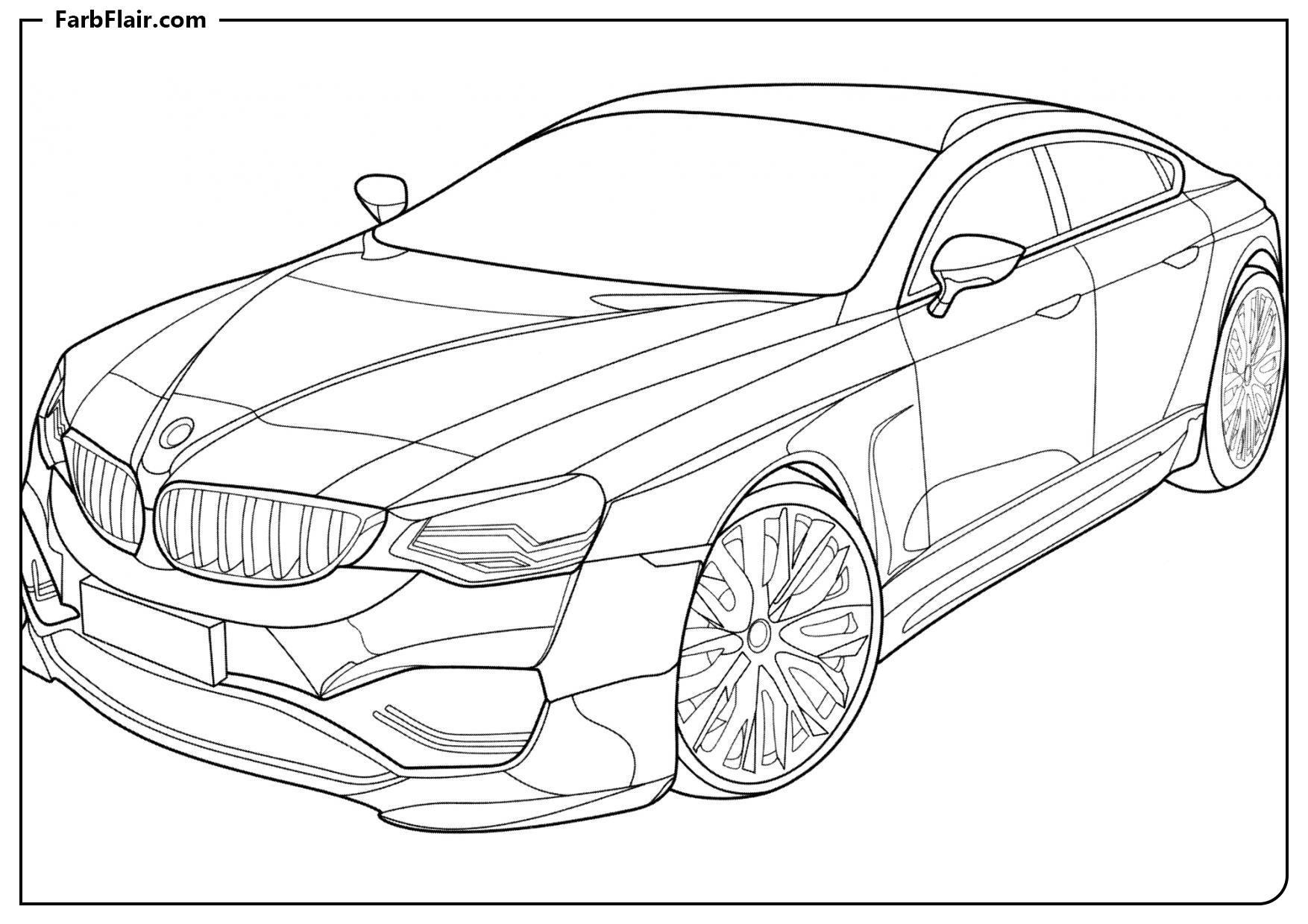 Ausmalbild BMW Sportback-Konzept Kostenloses