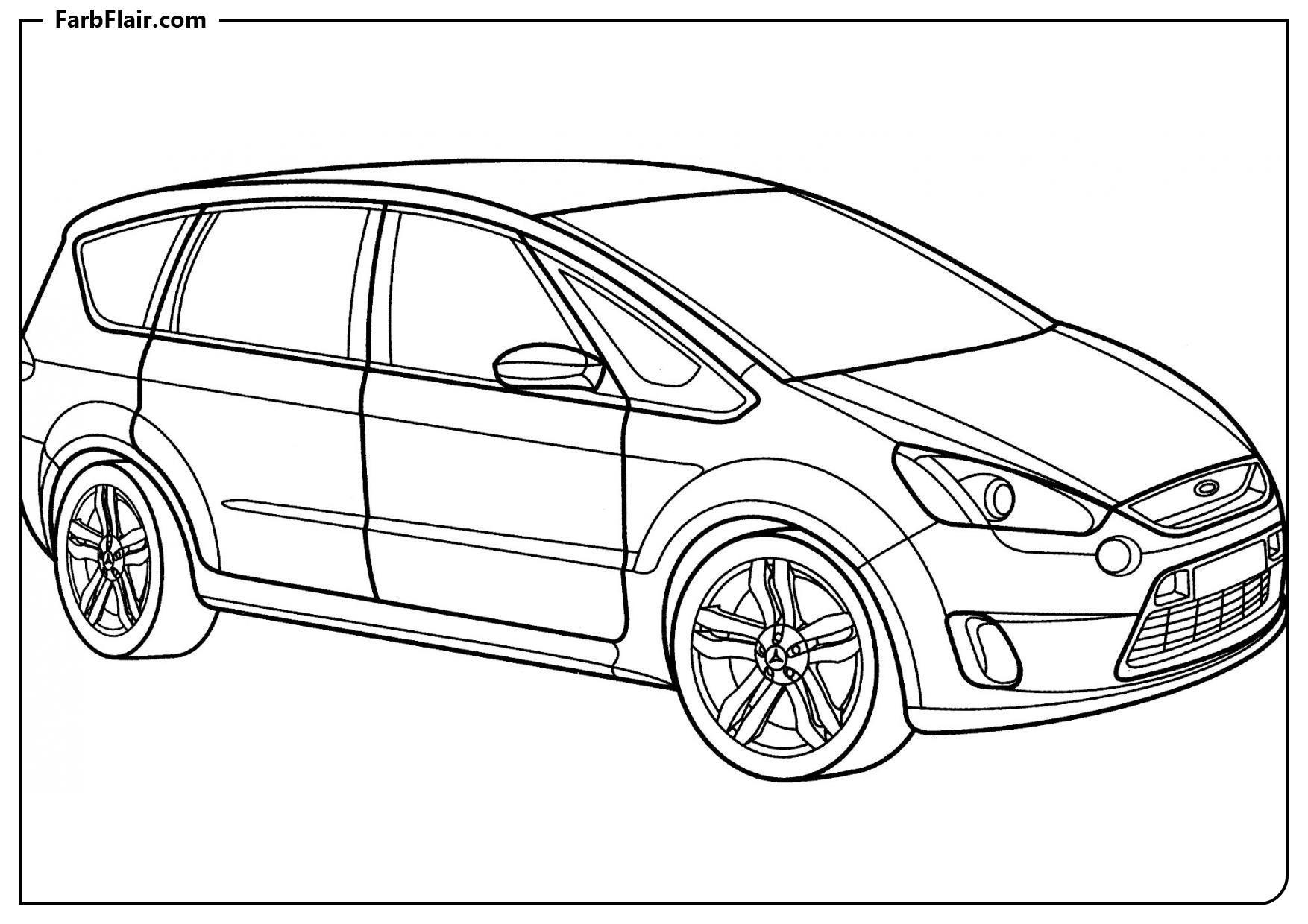 Ausmalbild Ford SUV Kostenloses