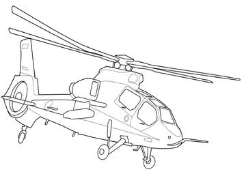 Ausmalbild Kawasaki OH-1