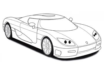 Ausmalbild Koenigsegg CCR