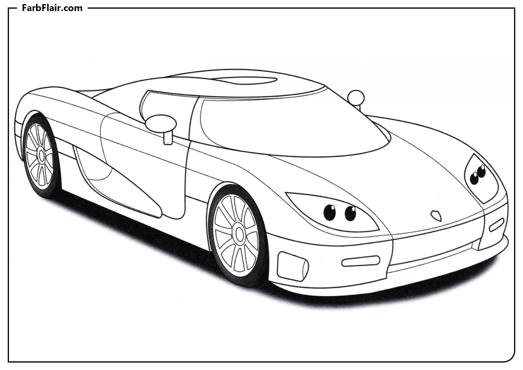 Ausmalbild Koenigsegg CCR Kostenloses