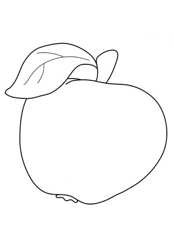 Ausmalbild Leckere Apfel