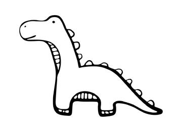 Ausmalbild Lustiger Stegosaurus