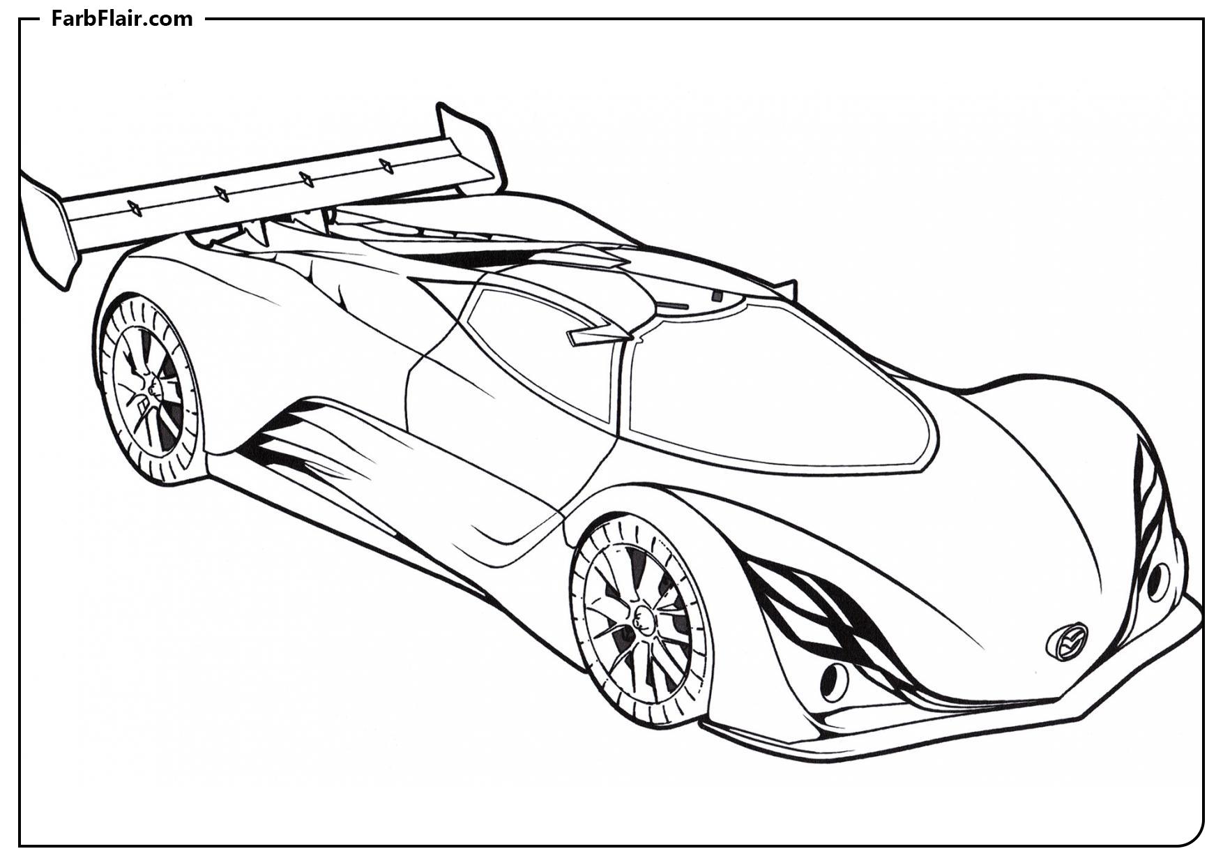 Ausmalbild Mazda Furai Konzept Kostenloses