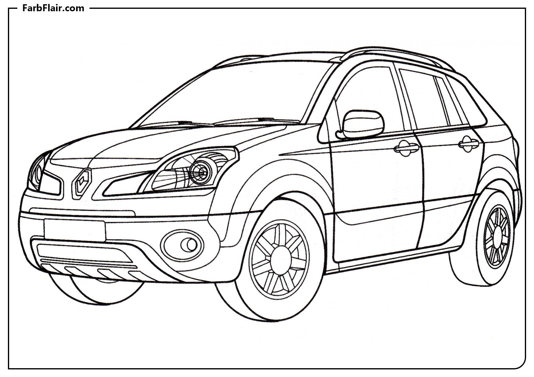 Ausmalbild Renault Koleos Kostenloses