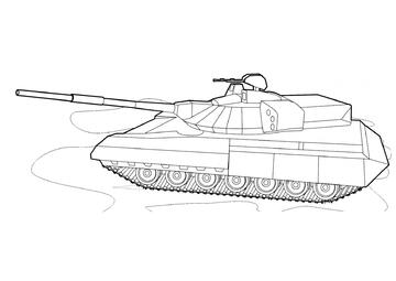 Ausmalbild T-640 "Schwarzer Adler"