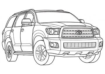 Ausmalbild Toyota Sequoia