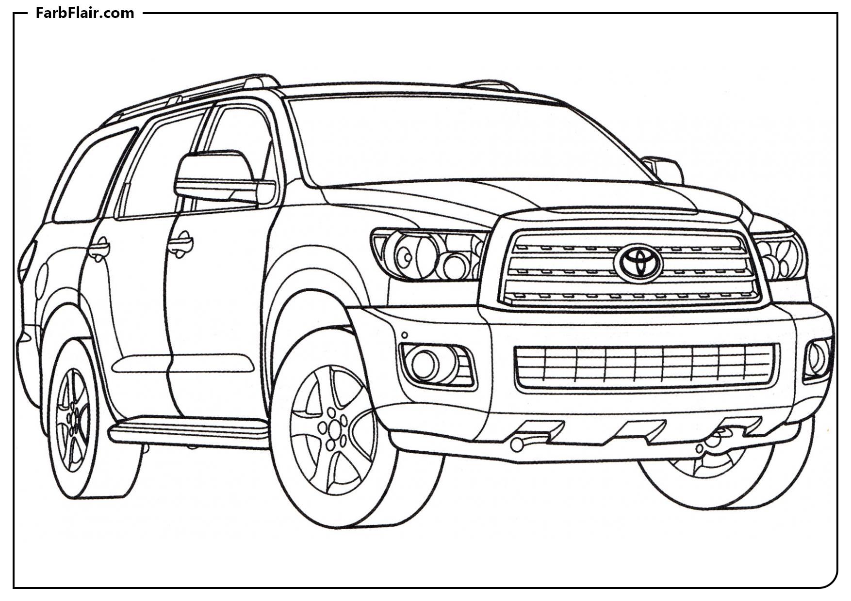 Ausmalbild Toyota Sequoia Kostenloses