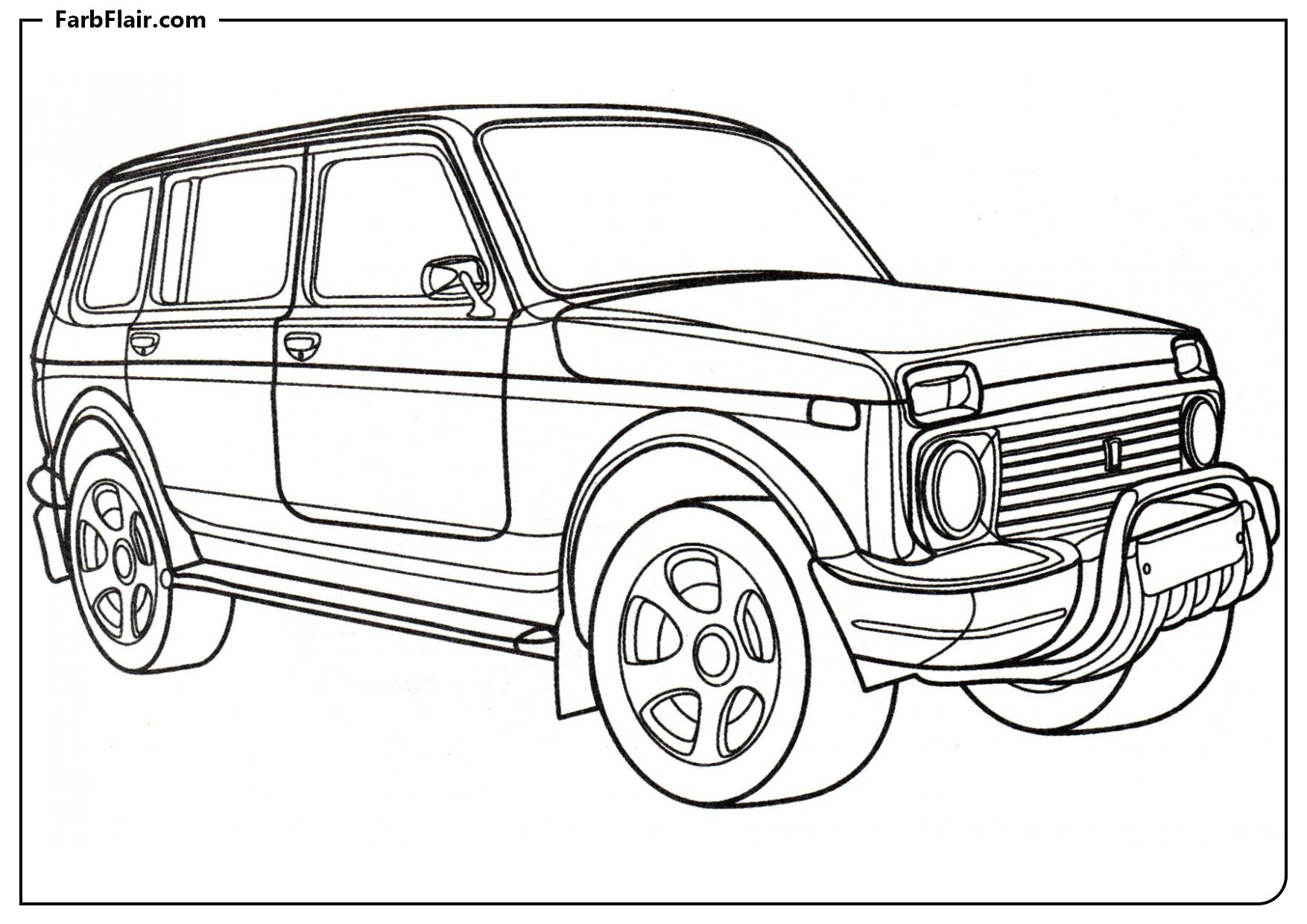 Ausmalbild VAZ 2131 Niva Kostenloses