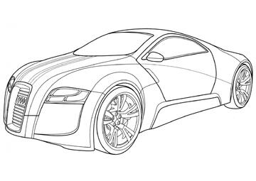 Ausmalbild Audi R-Zero