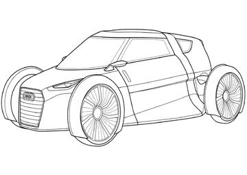 Ausmalbild Audi Urban Konzept