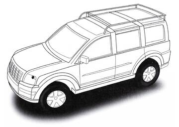 Ausmalbild Ford Explorer Sportsman