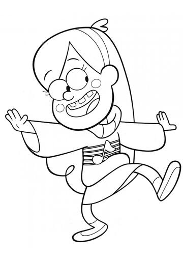 Ausmalbild Mabel Pines