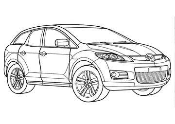 Ausmalbild Mazda CX-7