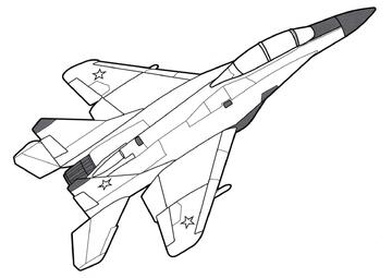 Ausmalbild MiG-35d