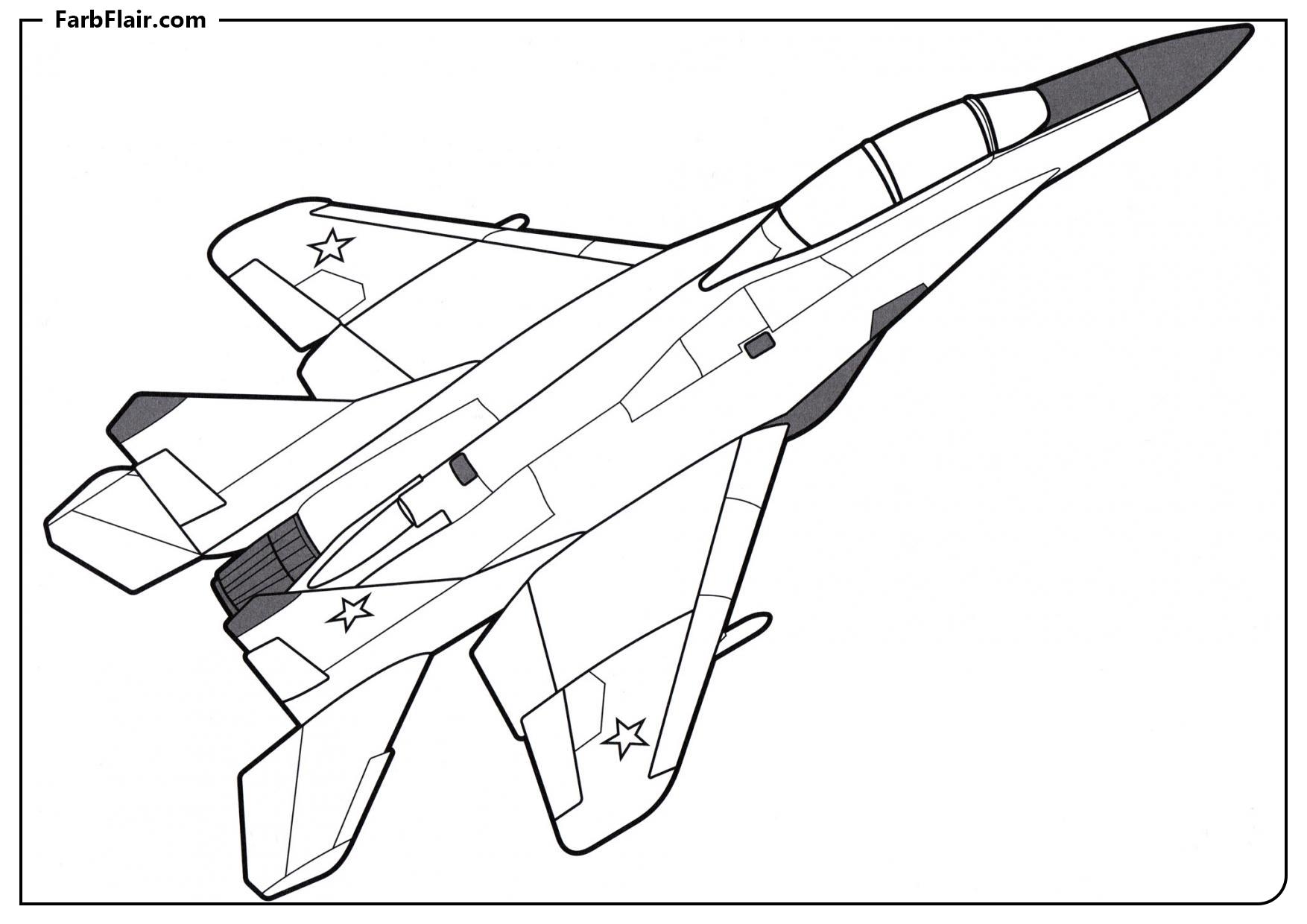 Ausmalbild MiG-35d Kostenloses