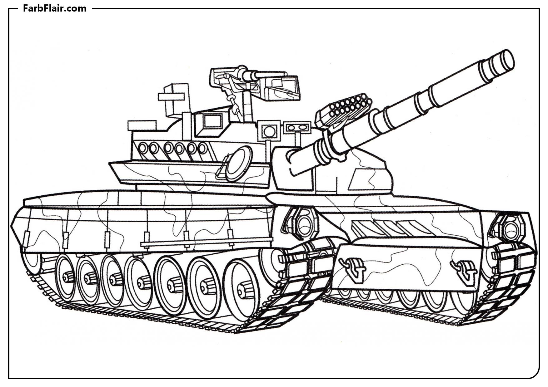 Ausmalbild Tank T80 Bars Kostenloses