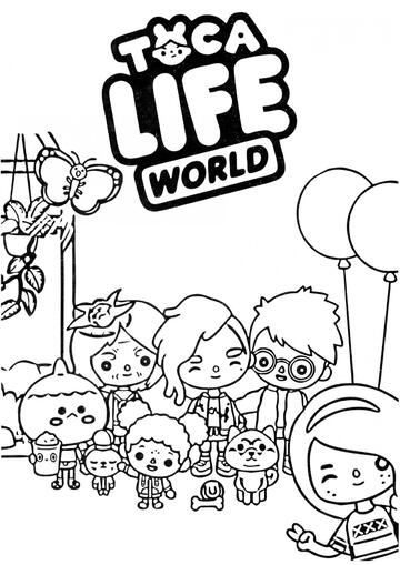 Ausmalbild Toca Life World