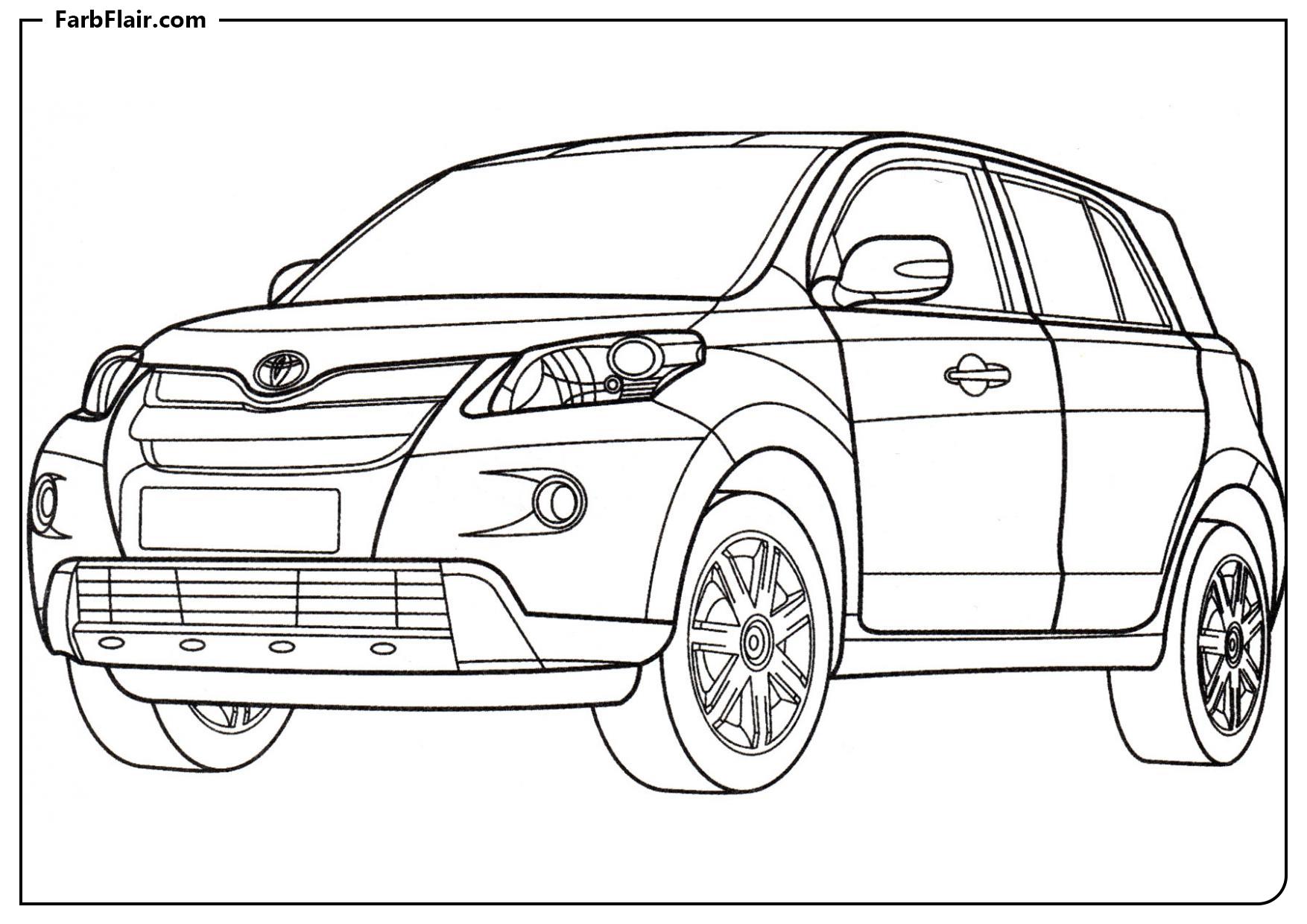 Ausmalbild Toyota Urban Cruiser Kostenloses