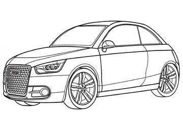 Ausmalbild Audi Metroproject Quattro