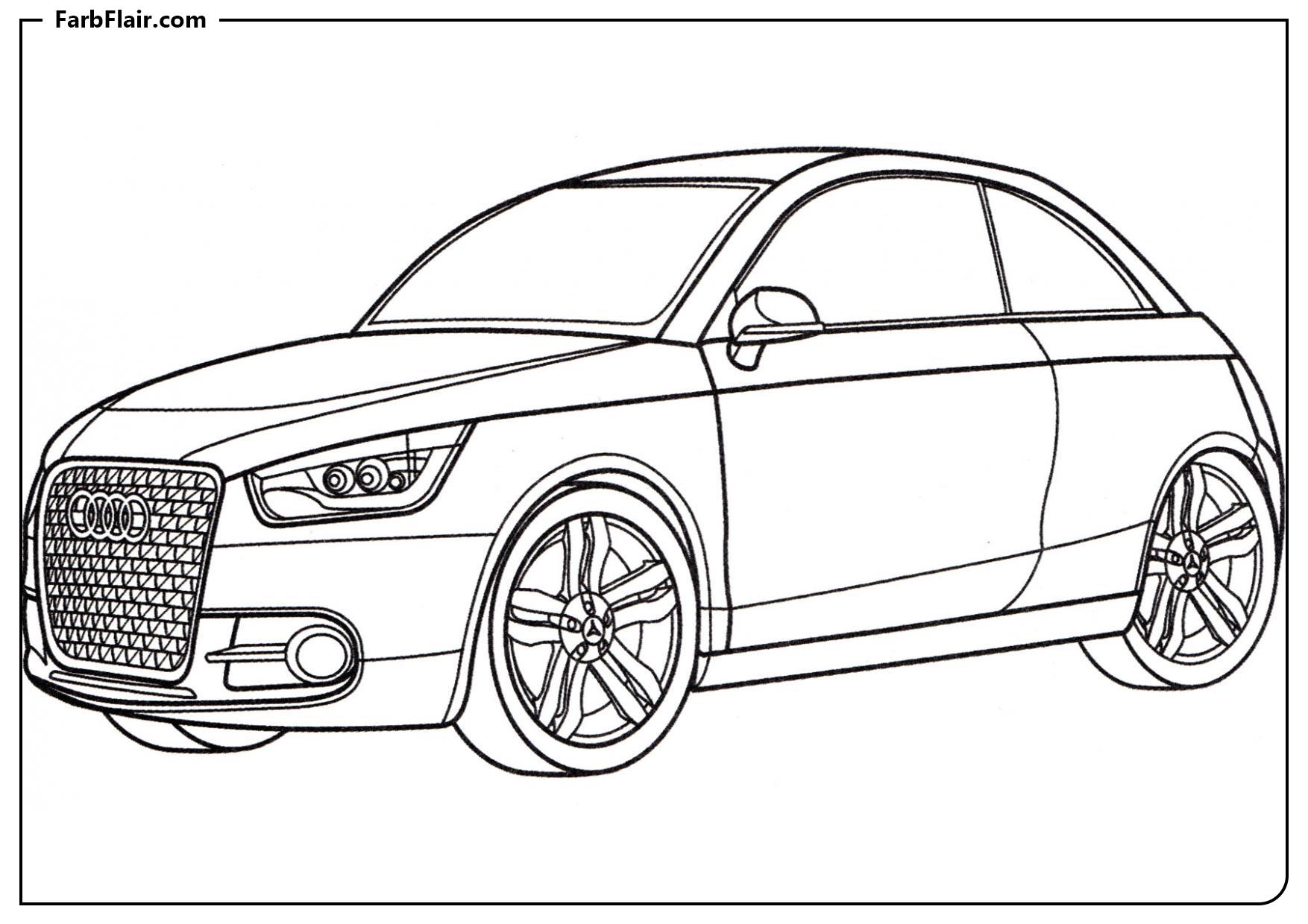 Ausmalbild Audi Metroproject Quattro Kostenloses