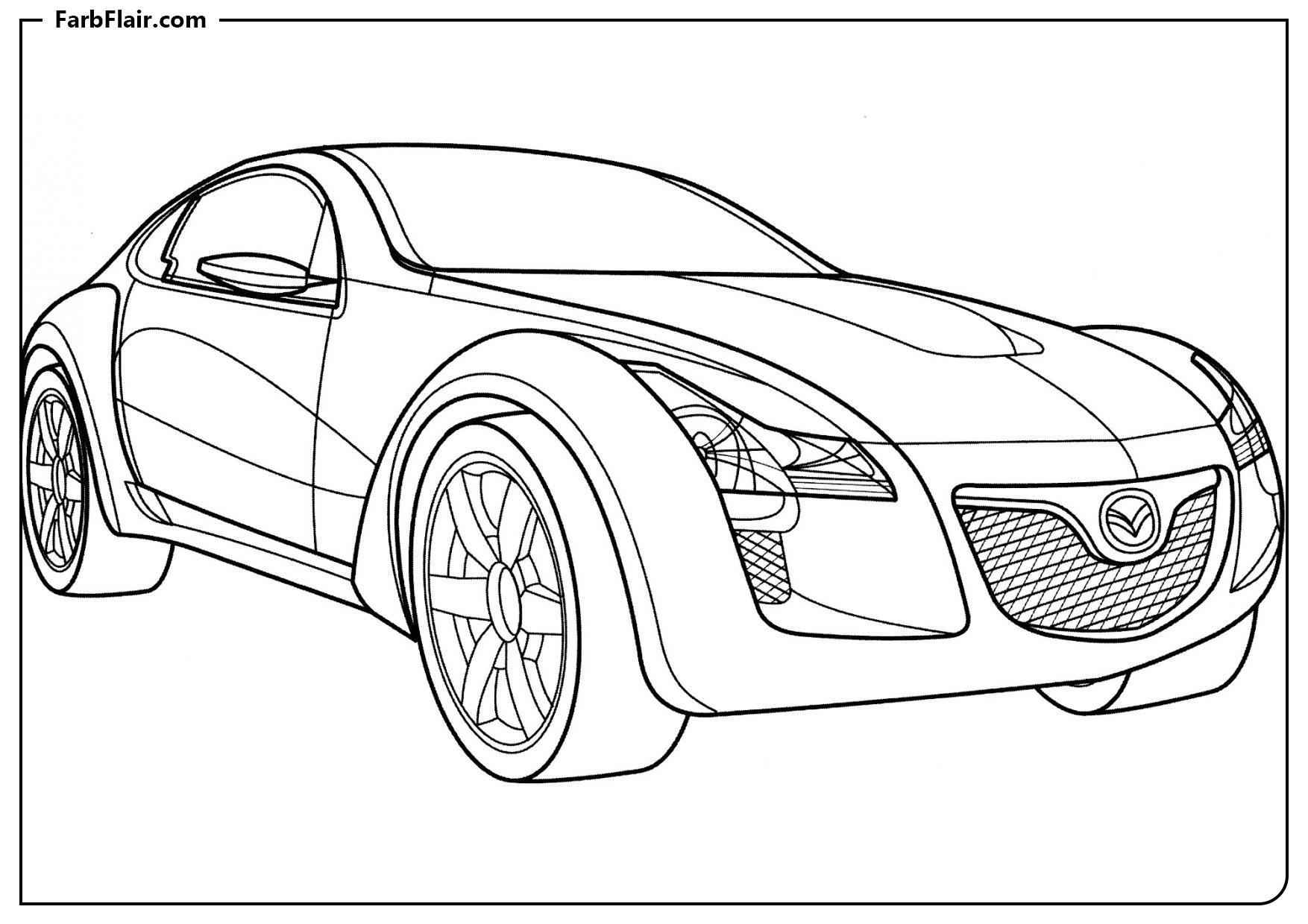 Ausmalbild Mazda Kabura Kostenloses