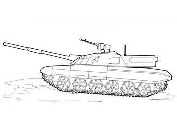 Ausmalbild T-84-120 "Oplot"