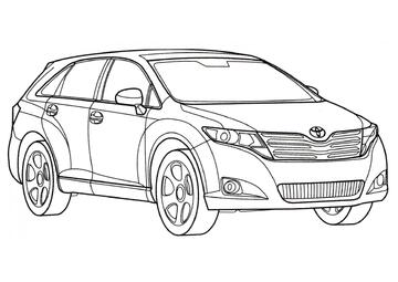 Ausmalbild Toyota Venza