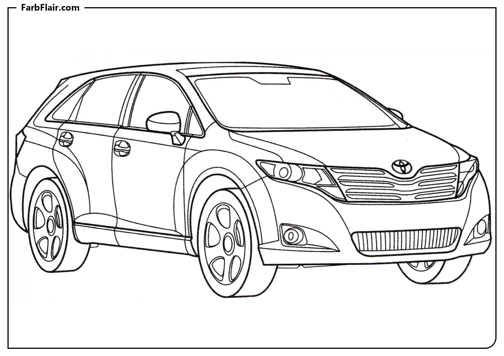 Ausmalbild Toyota Venza Kostenloses