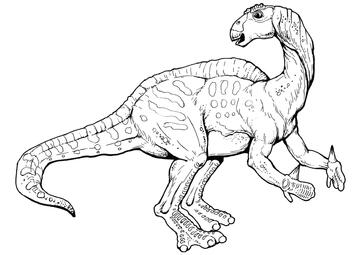 Ausmalbild Iguanodon