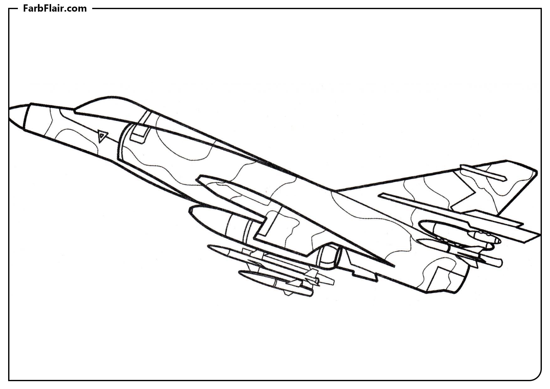 Ausmalbild Sturmflieger Etendart 4 Kostenloses